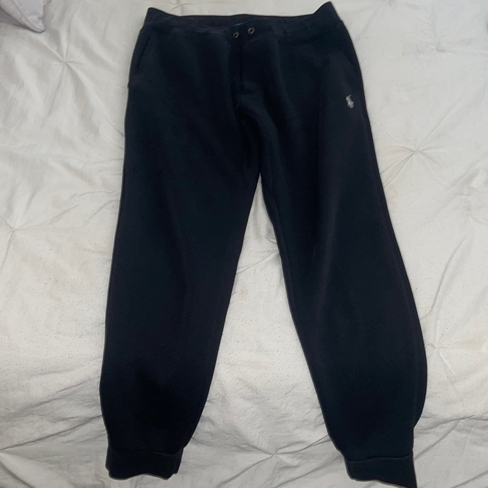 Boys polo sweat pants in black